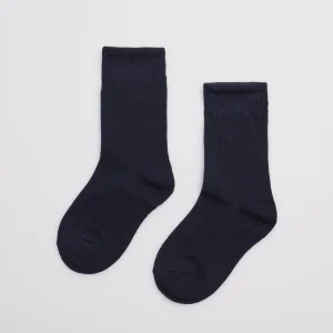 Calzini per bambini in cotone blu navy