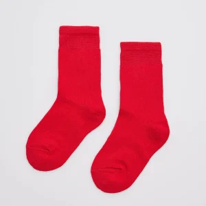 Calzini per bambini in cotone rosso