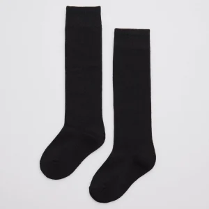 Calzini lunghi da bambino in cotone nero