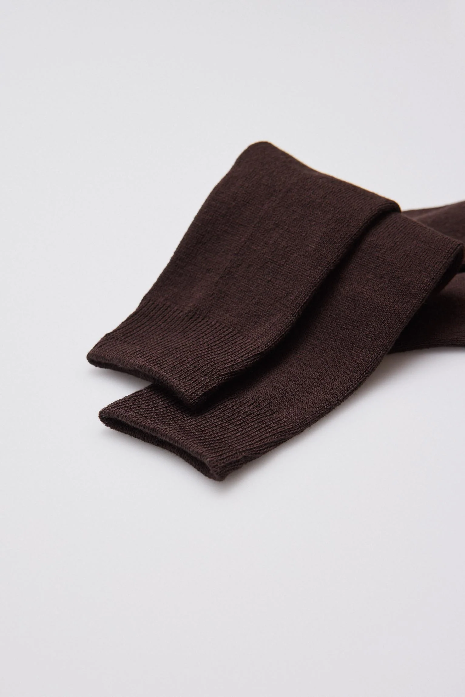 Calzini lunghi per bambini in cotone marrone - immagine 3
