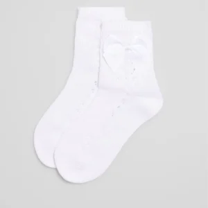 Calzini per bambini bianchi traforati