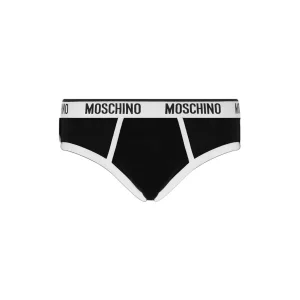 slip - Moschino - uomo - black & white