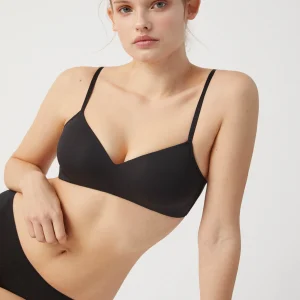 Reggiseno push-up senza ferretto nero leggero