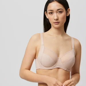Reggiseno con capacità con ferretto non imbottito color carne