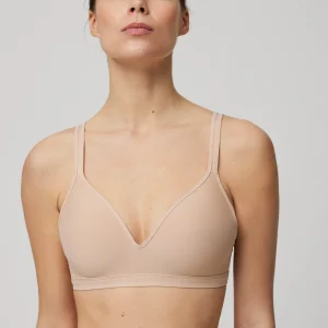 Reggiseno imbottito senza ferretto color carne