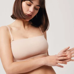 Fascia con imbottitura e spalline nude removibili