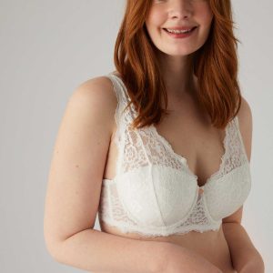 Reggiseno anatomico con ferretto imbottito sulla schiena avorio