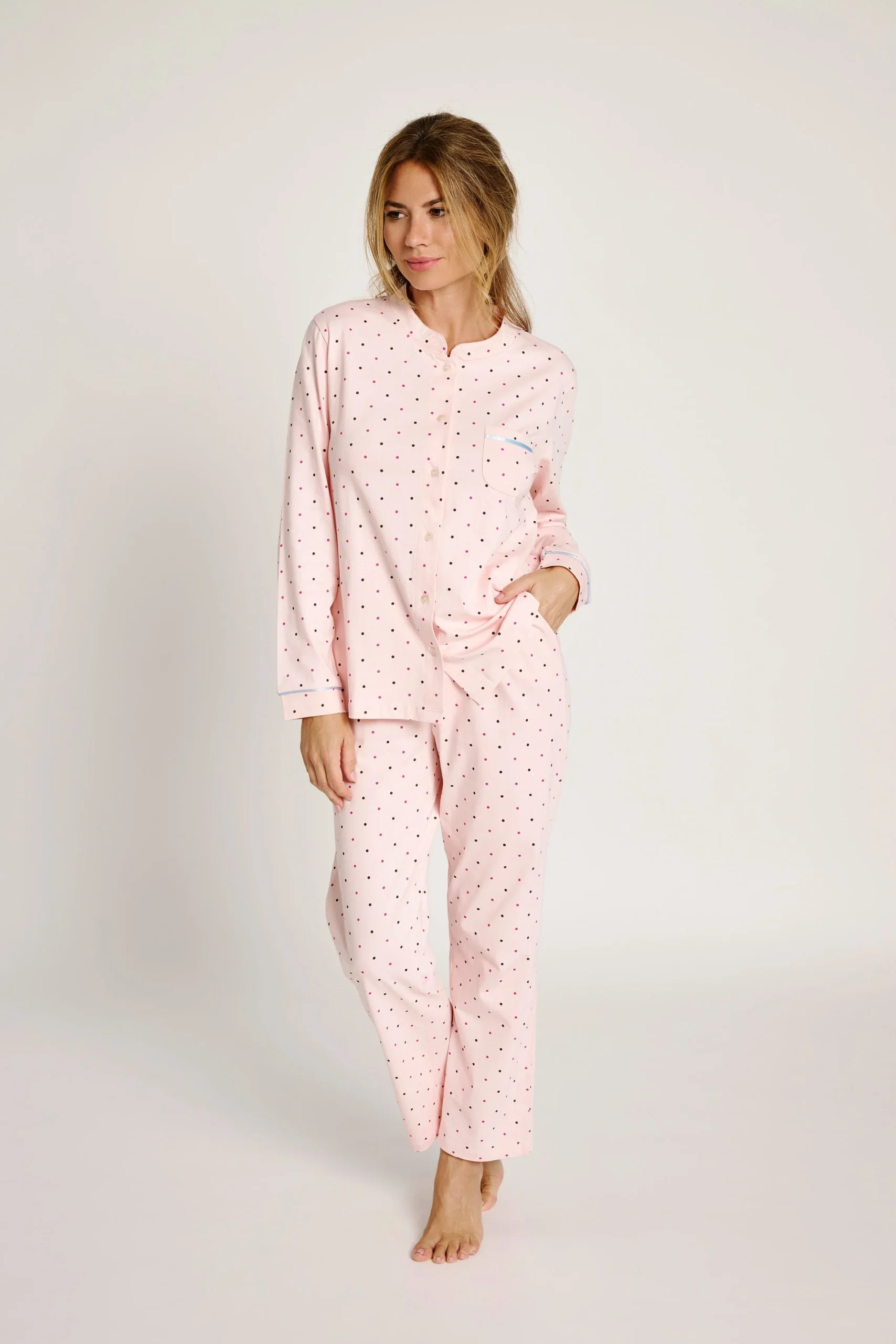 Camicia del pigiama con stampa a pois | MUYDEMI - immagine 2
