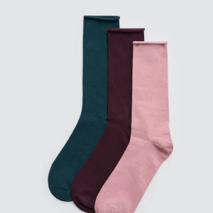 Confezione da 3 calzini senza risvolto in diversi colori