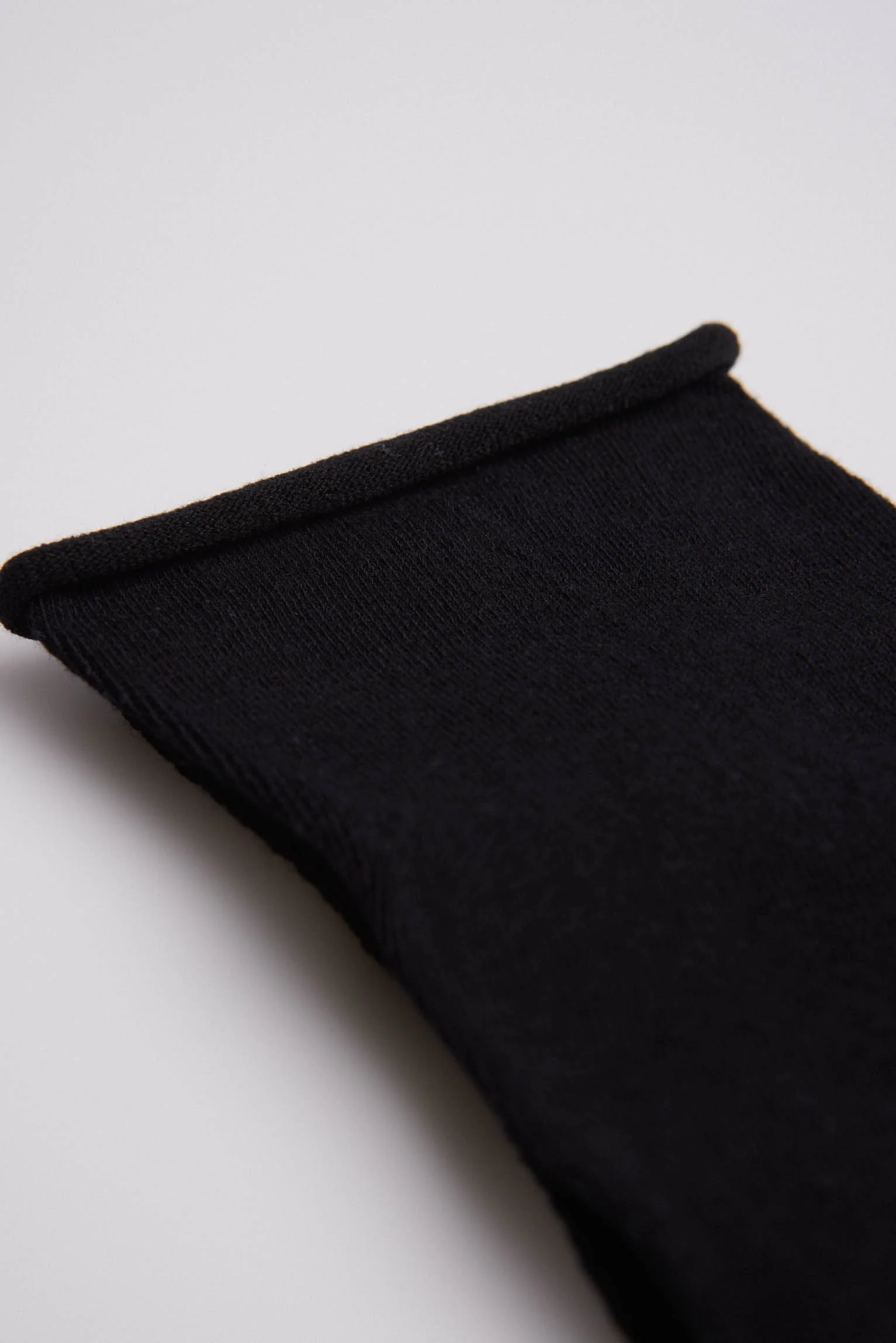 Calzini neri traspiranti senza polsini - immagine 4