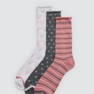 Confezione da 3 calzini termici stampati senza polsini