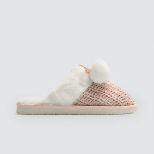 Pantofole da casa con doppio pompon