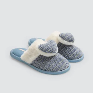 Pantofole con dettagli a cuore 3D