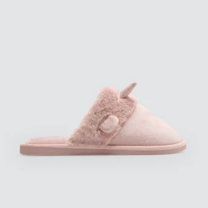 Pantofole con orecchie 3D e pelliccia