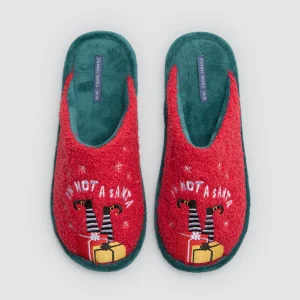 Ciabatte natalizie da donna Non sono Babbo Natale