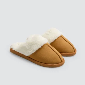 pantofole di pelliccia di cammello