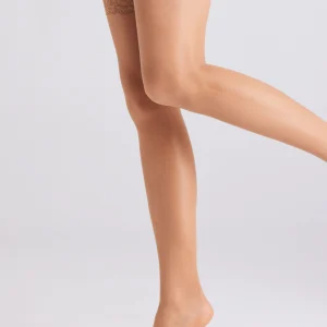 Calza reggicalze beige 20 denari