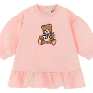 Abito in Felpa Rosa Moschino