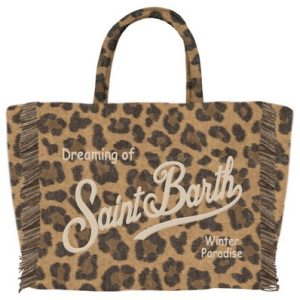 Borsa a Mano Colette in Lana Leopardata