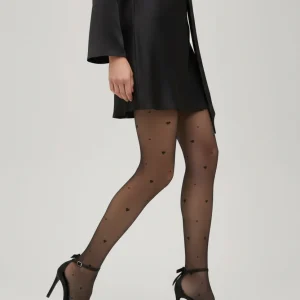 Collant con stampa a cuore 20 denari