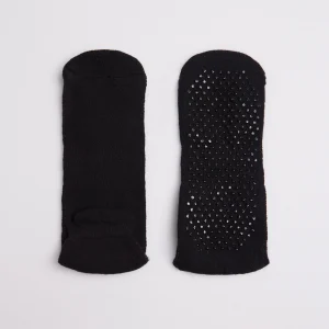 Calzini da yoga e pilates in cotone nero