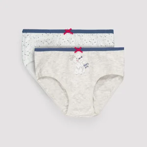 Confezione da 2 mutandine stampate a forma di barboncino per bambini