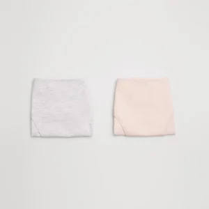 Confezione da 2 boxer da ragazzo in cotone blu scuro e grigio