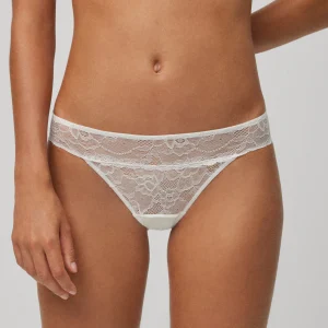 Mini slip in pizzo avorio
