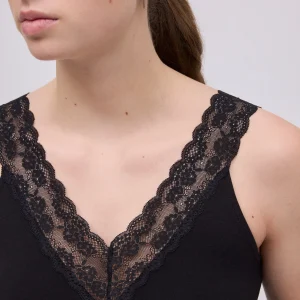 Canotta in cotone nero