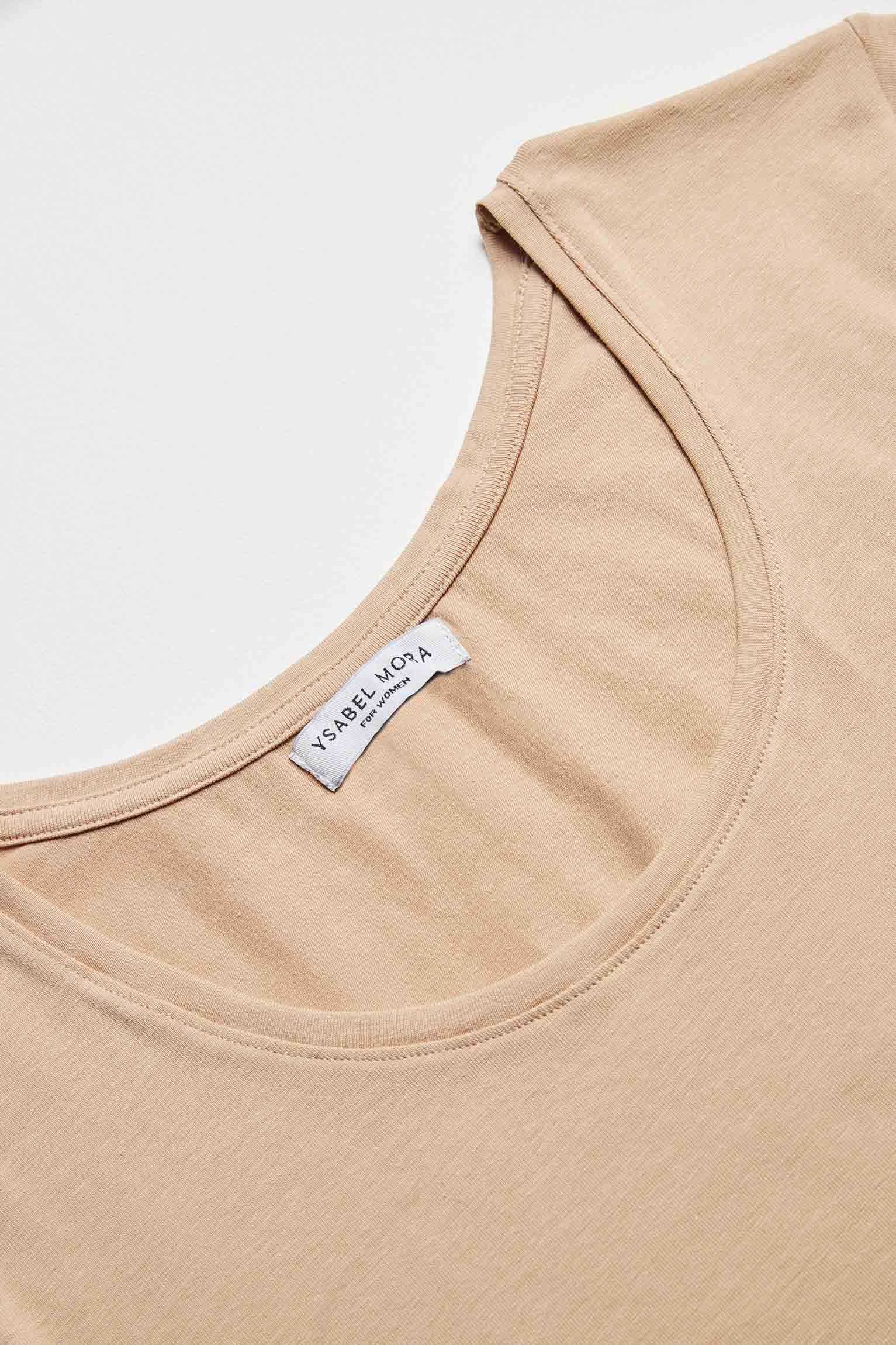 Canottiera color carne a maniche corte - immagine 4