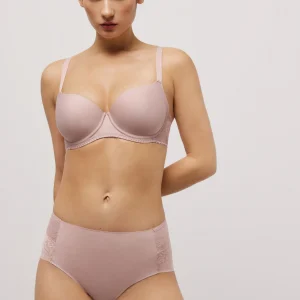 Maxi slip invisibile con pizzo rosa