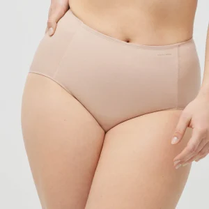 Mutandina riducente in cotone a media compressione color carne