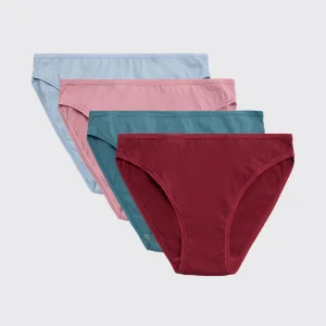 Confezione da 4 mini mutandine basic in cotone