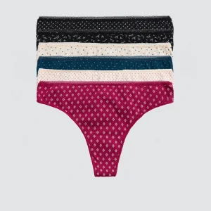 Confezione da 6 infradito in cotone stampato