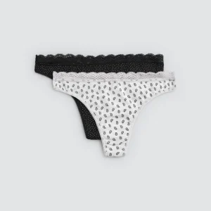 Confezione da 2 perizomi stampati con dettagli