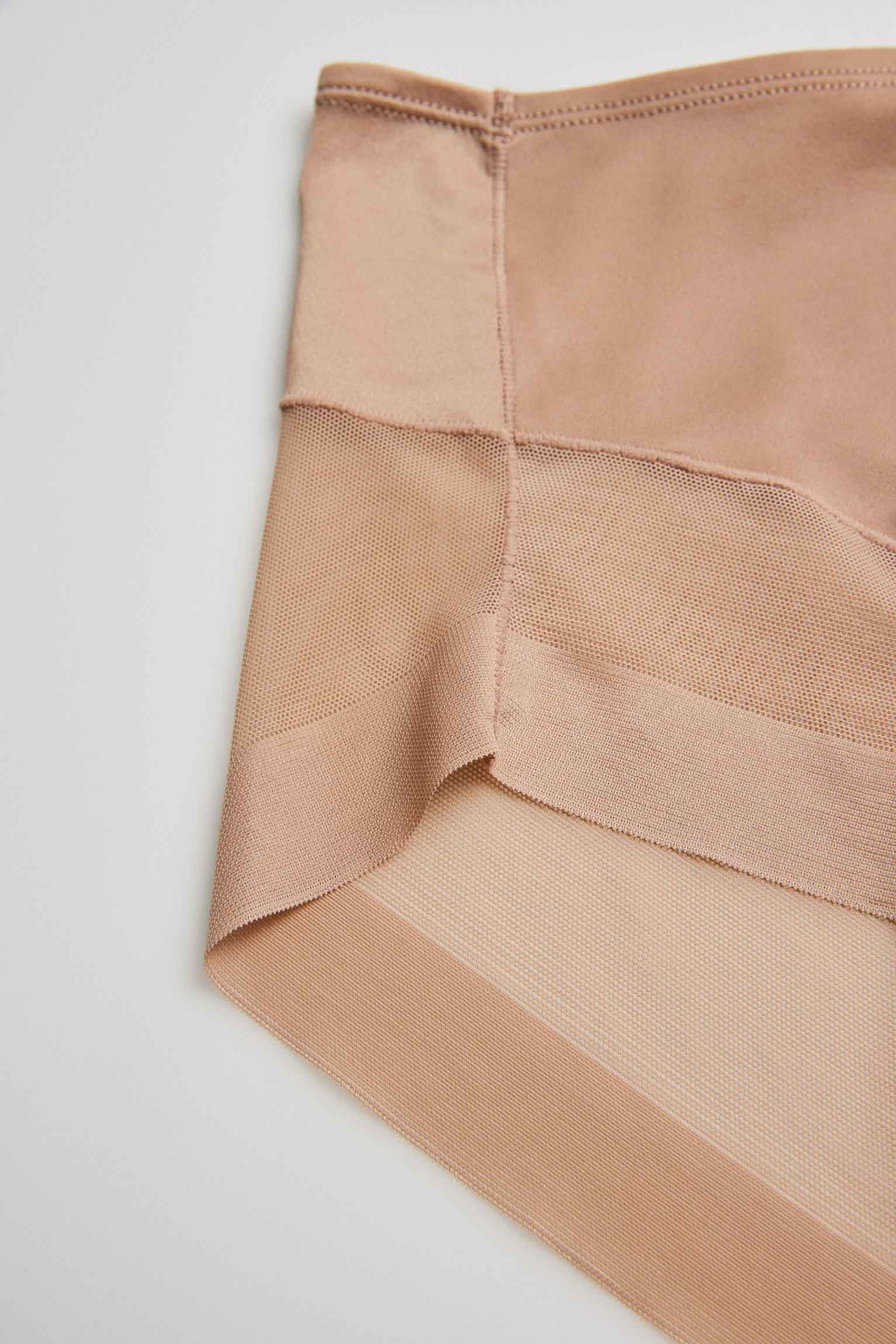 Mutandina alta in tulle visone - immagine 6