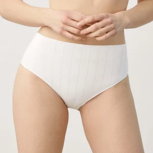 Mutandina alta bianca a coste