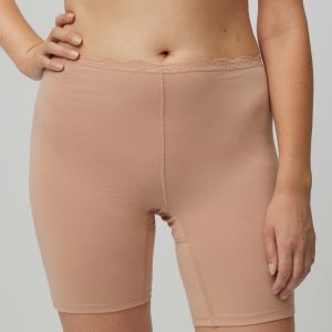 Culotte antisfregamento in cotone color carne