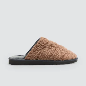Pantofole da casa con esterno in pelle di pecora