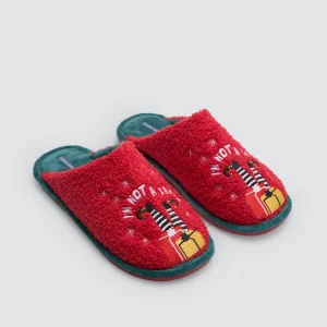 Ciabatte natalizie da uomo Non sono Babbo Natale