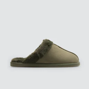 Pantofole basiche con pelliccia