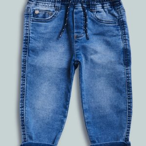 Pantaloni Felpa Effetto Denim
