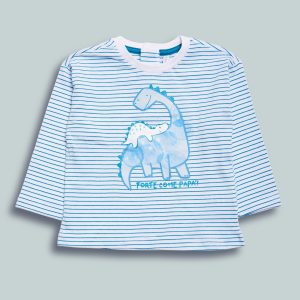 Tshirt Rigata Dinosauri