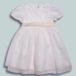 Vestito Lungo Tulle Plumetis