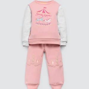 Felpa e jogger per neonati Candy Circus