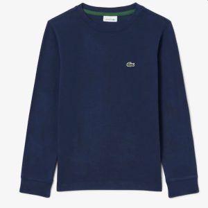 T-shirt in cotone a maniche lunghe Lacoste