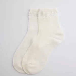 Calzini da cerimonia per bambini con dettagli avorio