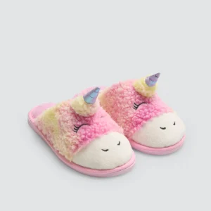 Pantofole per bambini con unicorno 3D
