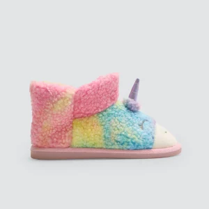 Stivali da casa per bambini a forma di unicorno con dettagli 3D