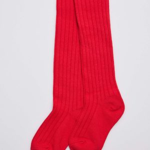 Body rosso a coste per bambini